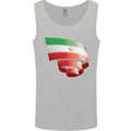 Curled Iran Flag Iranian Day Football Mens Vest Tank Top Sports Grey