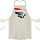 Curled Iraq Flag Iraqi Day Football Cotton Apron 100% Organic Natural