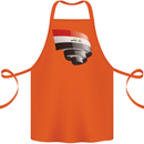 Curled Iraq Flag Iraqi Day Football Cotton Apron 100% Organic Orange