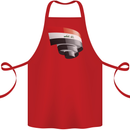 Curled Iraq Flag Iraqi Day Football Cotton Apron 100% Organic Red