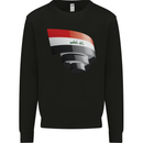 Curled Iraq Flag Iraqi Day Football Mens Sweatshirt Jumper Black