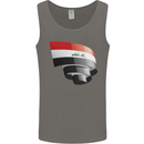 Curled Iraq Flag Iraqi Day Football Mens Vest Tank Top Charcoal