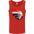 Curled Iraq Flag Iraqi Day Football Mens Vest Tank Top Red