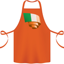 Curled Ireland Flag Irish St Patricks Day Football Cotton Apron 100% Organic Orange