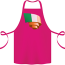 Curled Ireland Flag Irish St Patricks Day Football Cotton Apron 100% Organic Pink