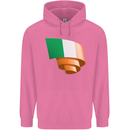 Curled Ireland Flag Irish St Patricks Day Football Mens 80% Cotton Hoodie Azelea
