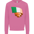Curled Ireland Flag Irish St Patricks Day Football Mens Sweatshirt Jumper Azalea