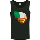 Curled Ireland Flag Irish St Patricks Day Football Mens Vest Tank Top Black