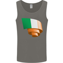 Curled Ireland Flag Irish St Patricks Day Football Mens Vest Tank Top Charcoal