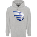 Curled Israel Flag Israeli Day Football Childrens Kids Hoodie Sports Grey