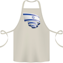 Curled Israel Flag Israeli Day Football Cotton Apron 100% Organic Natural