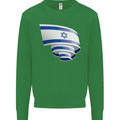 Curled Israel Flag Israeli Day Football Mens Sweatshirt Jumper Irish Green