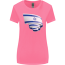 Curled Israel Flag Israeli Day Football Womens Wider Cut T-Shirt Azalea