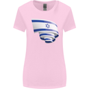 Curled Israel Flag Israeli Day Football Womens Wider Cut T-Shirt Light Pink