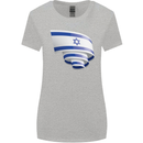 Curled Israel Flag Israeli Day Football Womens Wider Cut T-Shirt Sports Grey