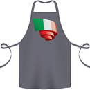 Curled Italy Flag Italians Day Football Cotton Apron 100% Organic Steel