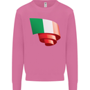 Curled Italy Flag Italians Day Football Mens Sweatshirt Jumper Azalea