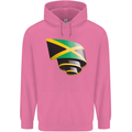 Curled Jamaican Flag Jamaica Day Football Mens 80% Cotton Hoodie Azelea