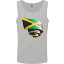 Curled Jamaican Flag Jamaica Day Football Mens Vest Tank Top Sports Grey