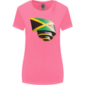 Curled Jamaican Flag Jamaica Day Football Womens Wider Cut T-Shirt Azalea