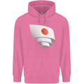 Curled Japan Flag Japanese Day Football Mens 80% Cotton Hoodie Azelea