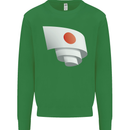Curled Japan Flag Japanese Day Football Mens Sweatshirt Jumper Irish Green