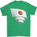 Curled Japan Flag Japanese Day Football Mens T-Shirt 100% Cotton Irish Green