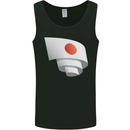 Curled Japan Flag Japanese Day Football Mens Vest Tank Top Black