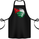 Curled Jordan Flag Jordanian Day Football Cotton Apron 100% Organic Black