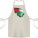Curled Jordan Flag Jordanian Day Football Cotton Apron 100% Organic Natural