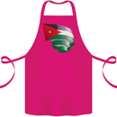 Curled Jordan Flag Jordanian Day Football Cotton Apron 100% Organic Pink