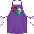 Curled Jordan Flag Jordanian Day Football Cotton Apron 100% Organic Purple