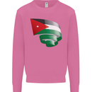 Curled Jordan Flag Jordanian Day Football Mens Sweatshirt Jumper Azalea