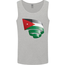 Curled Jordan Flag Jordanian Day Football Mens Vest Tank Top Sports Grey