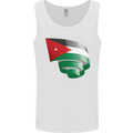 Curled Jordan Flag Jordanian Day Football Mens Vest Tank Top White