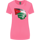 Curled Jordan Flag Jordanian Day Football Womens Wider Cut T-Shirt Azalea