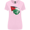 Curled Jordan Flag Jordanian Day Football Womens Wider Cut T-Shirt Light Pink