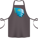 Curled Kazakhstan Flag Kazakh Day Football Cotton Apron 100% Organic Dark Grey