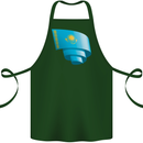 Curled Kazakhstan Flag Kazakh Day Football Cotton Apron 100% Organic Forest Green
