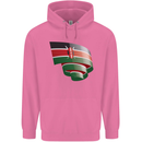 Curled Kenya Flag Kenyan Day Football Childrens Kids Hoodie Azalea