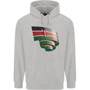 Curled Kenya Flag Kenyan Day Football Childrens Kids Hoodie Sports Grey