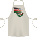 Curled Kenya Flag Kenyan Day Football Cotton Apron 100% Organic Natural