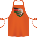 Curled Kenya Flag Kenyan Day Football Cotton Apron 100% Organic Orange