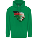 Curled Kenya Flag Kenyan Day Football Mens 80% Cotton Hoodie Irish Green