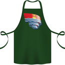 Curled Kiribati Flag Day Football Cotton Apron 100% Organic Forest Green