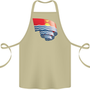 Curled Kiribati Flag Day Football Cotton Apron 100% Organic Khaki