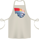 Curled Kiribati Flag Day Football Cotton Apron 100% Organic Natural