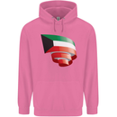 Curled Kuwait Flag Kuwaiti Day Football Childrens Kids Hoodie Azalea