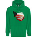 Curled Kuwait Flag Kuwaiti Day Football Childrens Kids Hoodie Irish Green