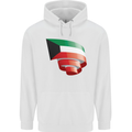 Curled Kuwait Flag Kuwaiti Day Football Childrens Kids Hoodie White